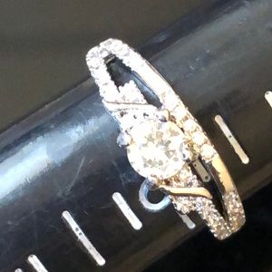 0.50 carat 925 ring size 6